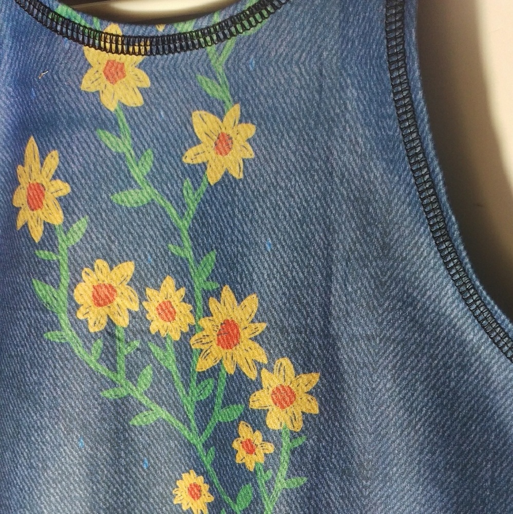 Teeki 'Woodstock' Floral Mermaid Tank Top - Picture 5 of 6
